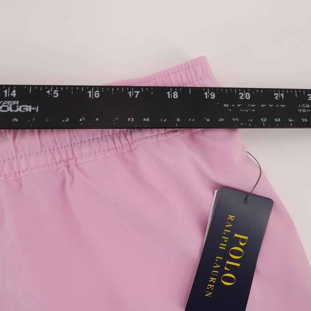 NEW Polo Ralph Lauren Traveler Swim Trunks Pink Mesh Liner Mens XLT